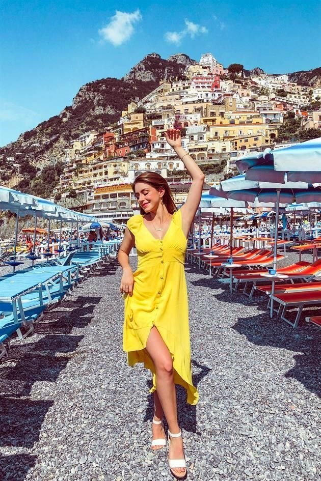 Alana Seemann en Capri, Italia.