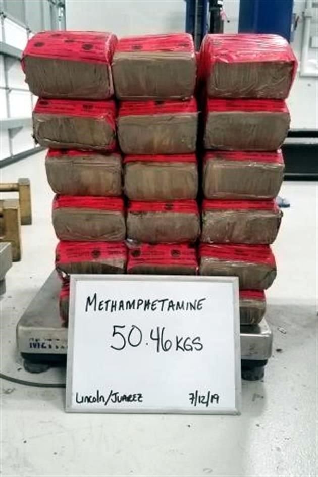 Se estima que el cargamento de metanfetaminas podría tener un valor en el mercado de más de Dls. 2.2 millones.