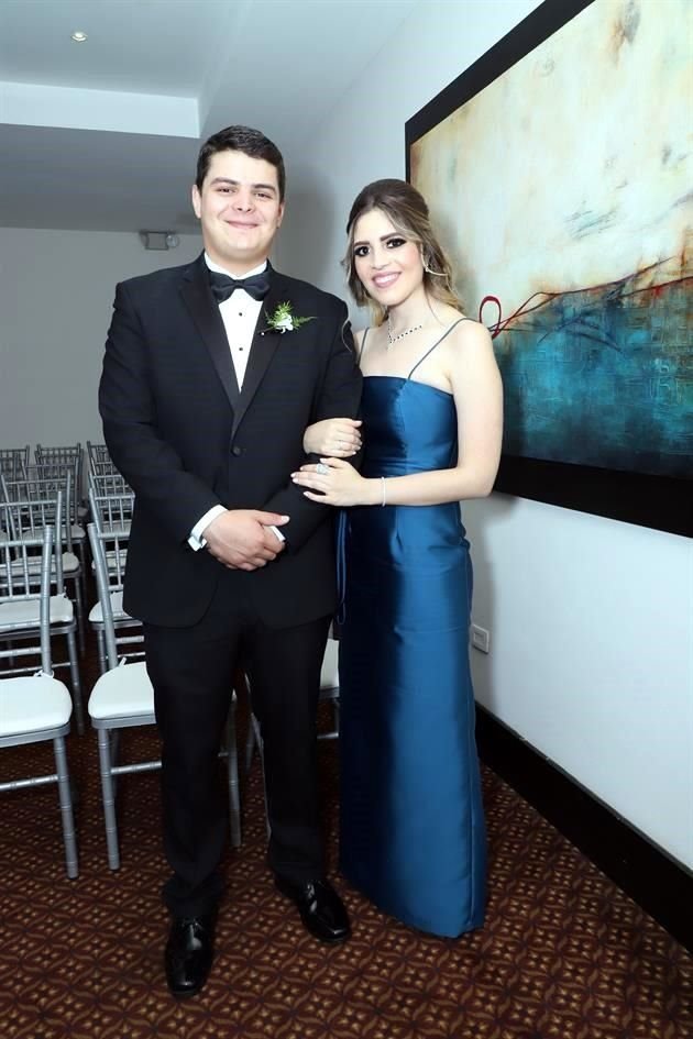 Adrián González Salinas y Ailyme Quintanilla
