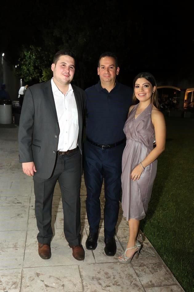 Miguel Ángel Santos Quiroga, Adrián García y Ana Sofía Maldonado Villarreal