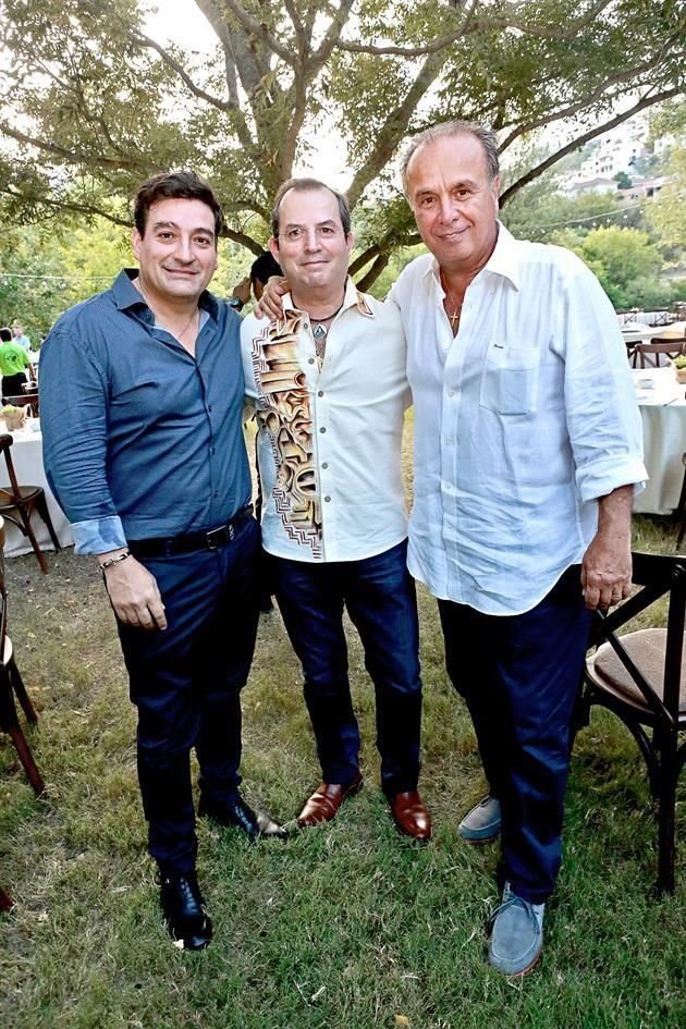 Eduardo Cantú, Jorge Santos y Hernán Saldívar