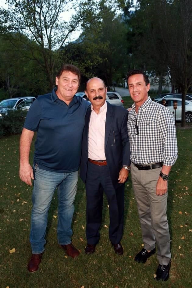 Miguel Chaib, Alberto Cantú y Jorge Conde