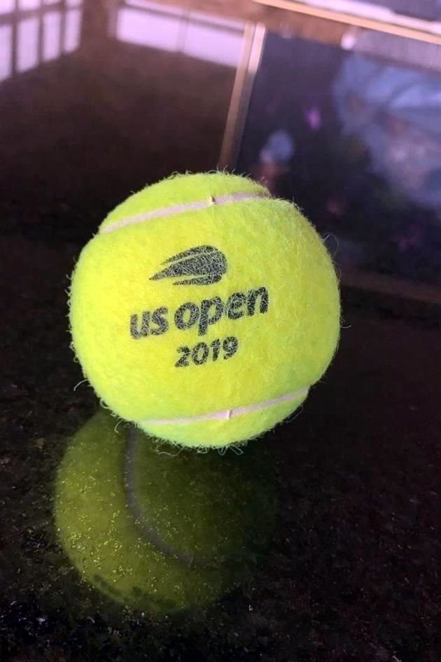 Esta fue la pelota que recibieron Daniela y Ricardo durante la final del US Open.