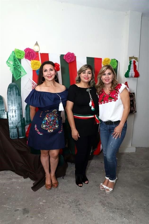 Mayra Varela, Silvia Morales y María Elena Chapa