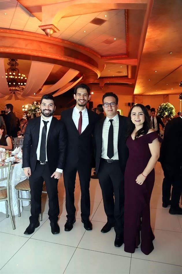 Carlos Morales, Jesús Briones, Salvador Sánchez e Ileana Ramírez