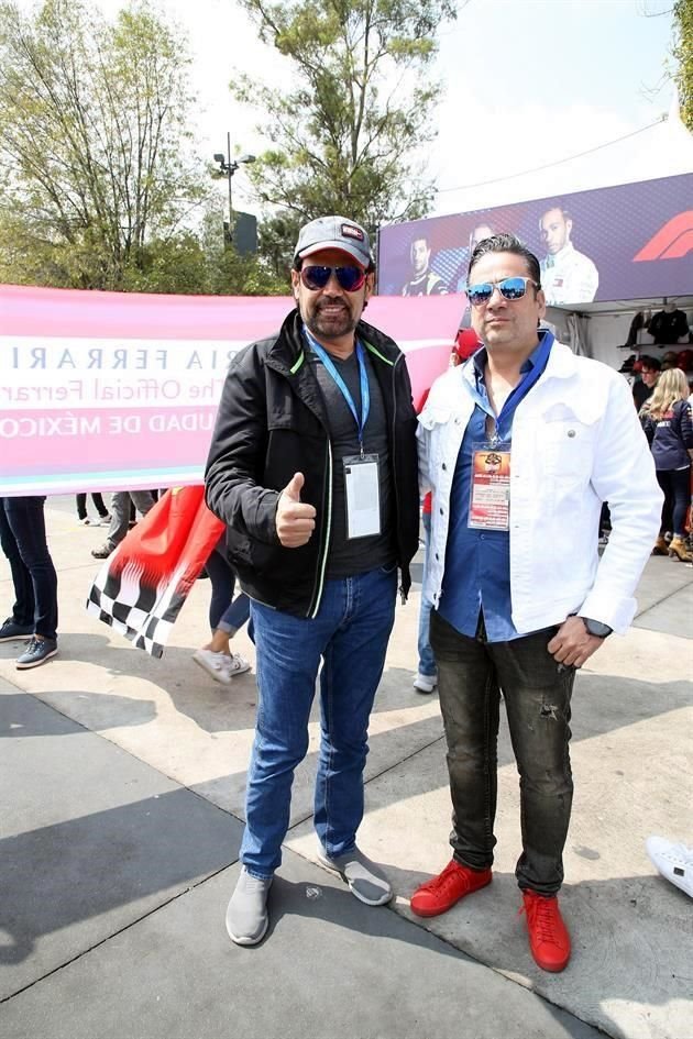 Israel Jaitovich y Luis Armando Morales, F1 GPMX Autódromo Hermanos Rodríguez, 26 10 2019.