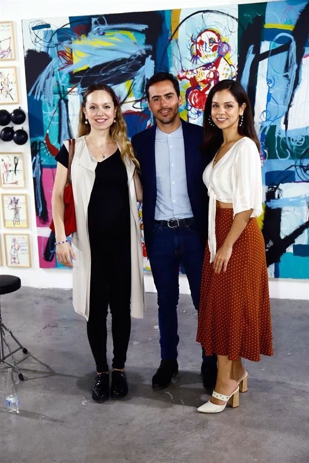 Rossana Martínez, Elías Gochicoa y Bárbara Pulido