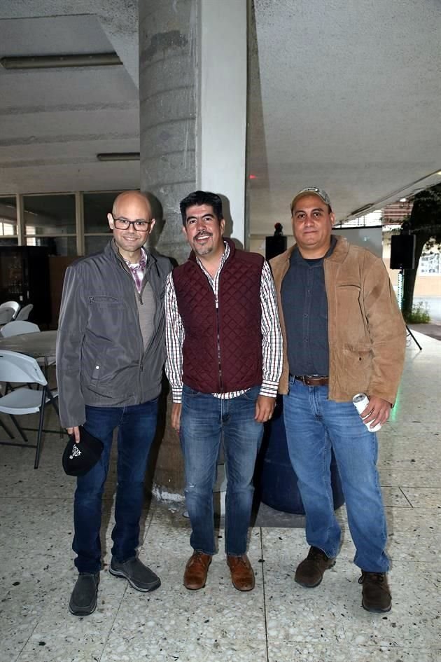 Mauricio Vargas, Jorge Romo y Carlos Hernández