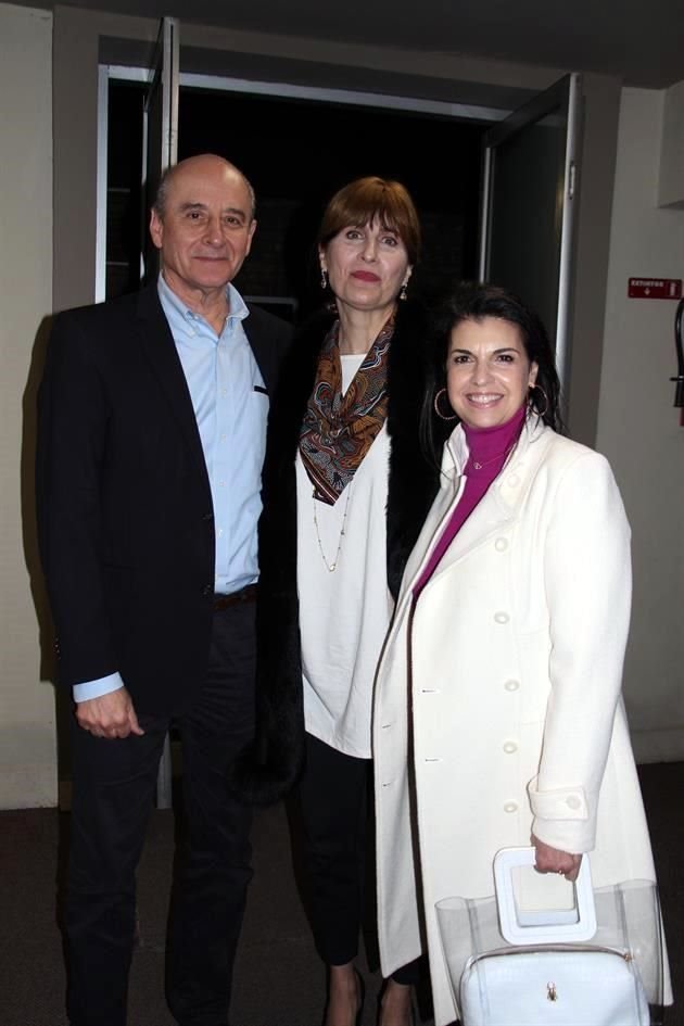 Eduardo Padilla, Federica Sada y Janet Schwarz