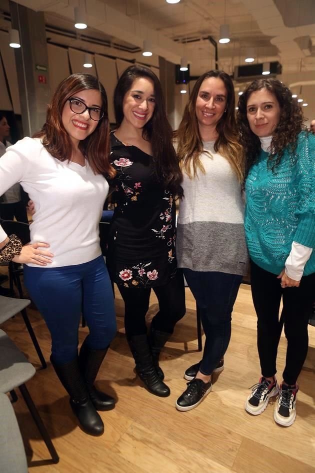 Irma Veliz, Mirna Hernández, Adriana Ochoa y Horeb Zaragoza