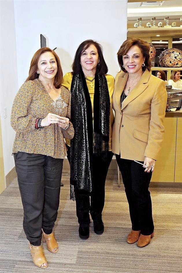 Lourdes Kalifa de Martínez, Paty Cantú y Claudia Sada de González