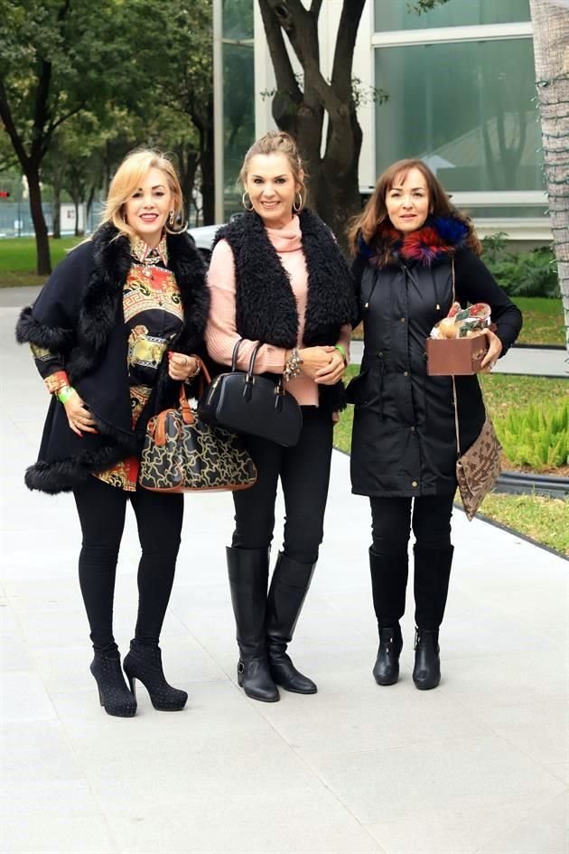 Alma Medina, Laura Garza Quintanilla y Margarita Herrera