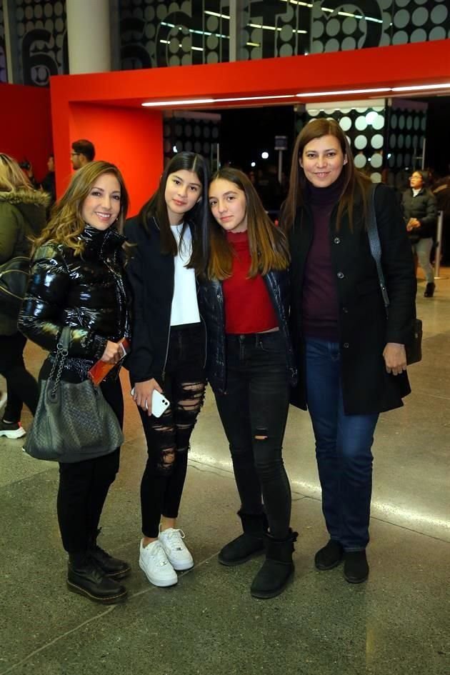 Jessika Tamez, Lena Elizondo, Camila Gutiérrez y Elvia Rosas