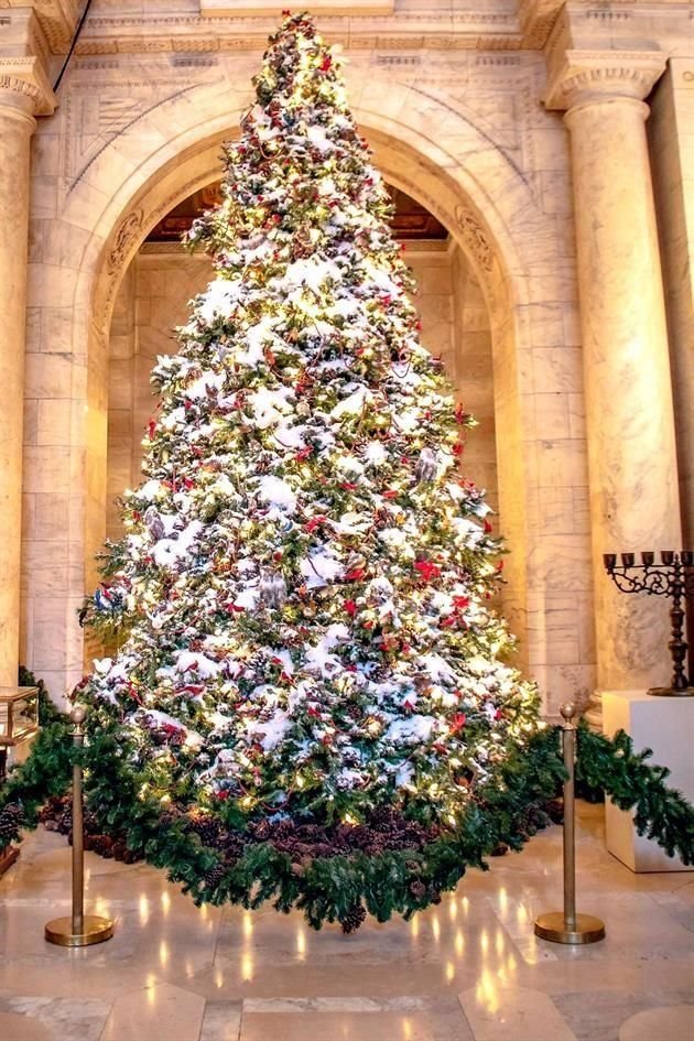 Árbol de Navidad de New York Public Library