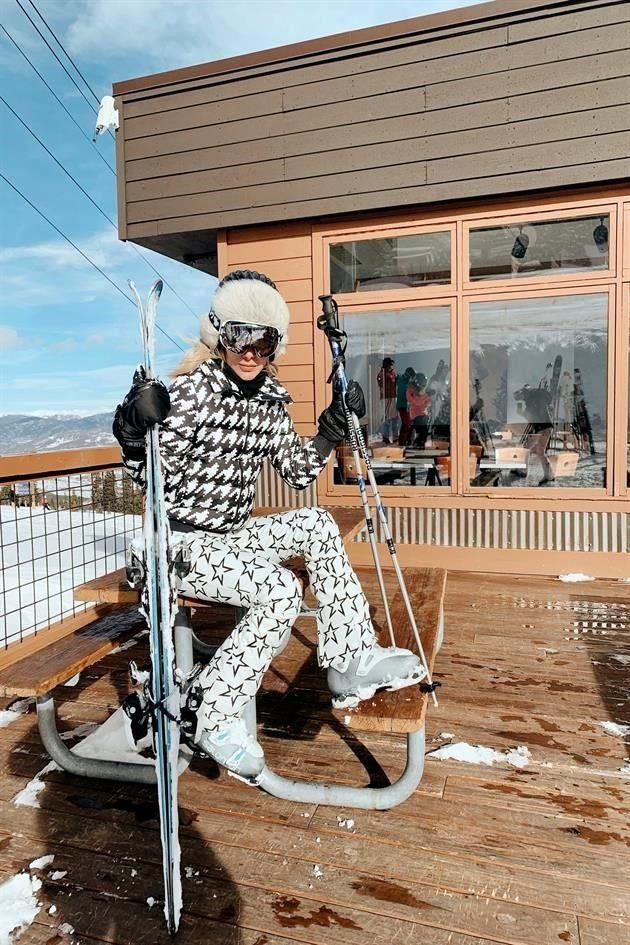 Mayra Mata de Carlín se fue a esquiar a Breckenridge, Colorado.