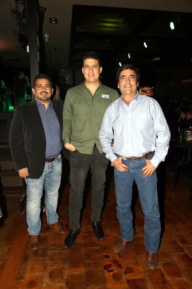 Rafa Ramírez, Pepe Arizpe y Gerardo Willars