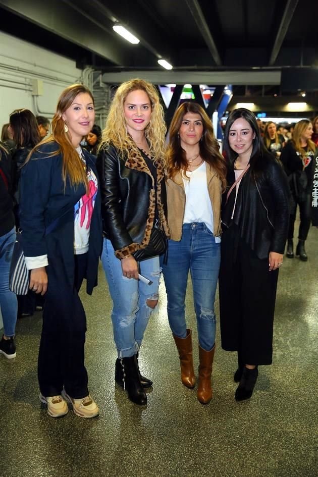 Gilda Guajardo, Daniela Ceballos, Vanessa García y Gaby Montaño