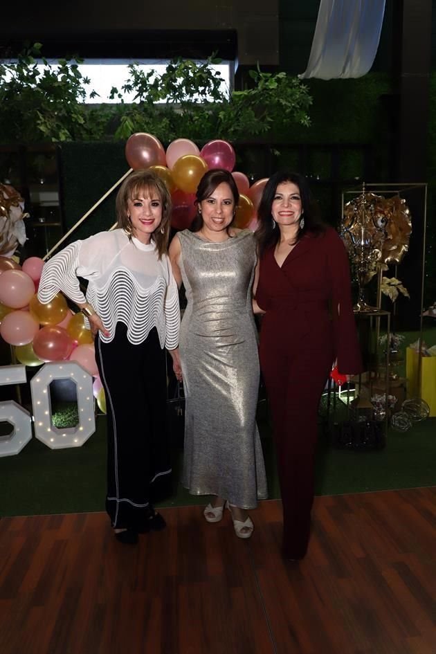 Norma Elizondo, Laura Brieño de Garza y Gaby Bustamante