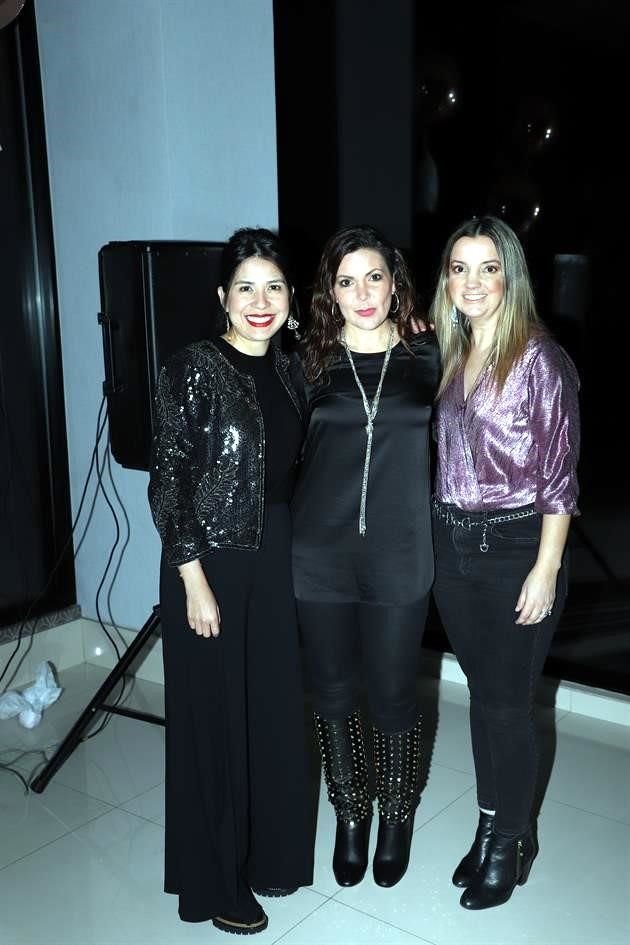 Laura Pérez, Marla García y Lorena de la Garza