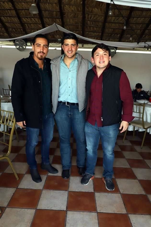 Mauricio Garza, Daniel Armenta y Sergio Campuzano