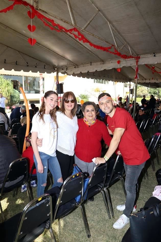 Cindy Delgadillo, Imelda Tuñón, Imelda Jáuregui y Franklin Garza