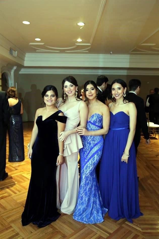 Paulina González, Barbara Arrayales, Mariana Garza y Natalia Torres