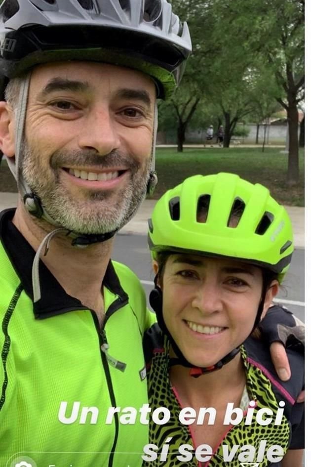 Miguel Treviño subió a Instagram una historia de su paseo con su esposa.