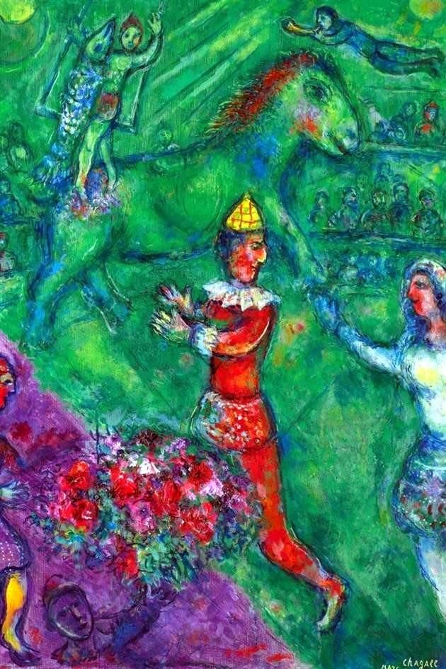 'El circo verde' de Marc Chagall, pieza realizada en 1973.<br>Dls. 3 millones a 4 millones