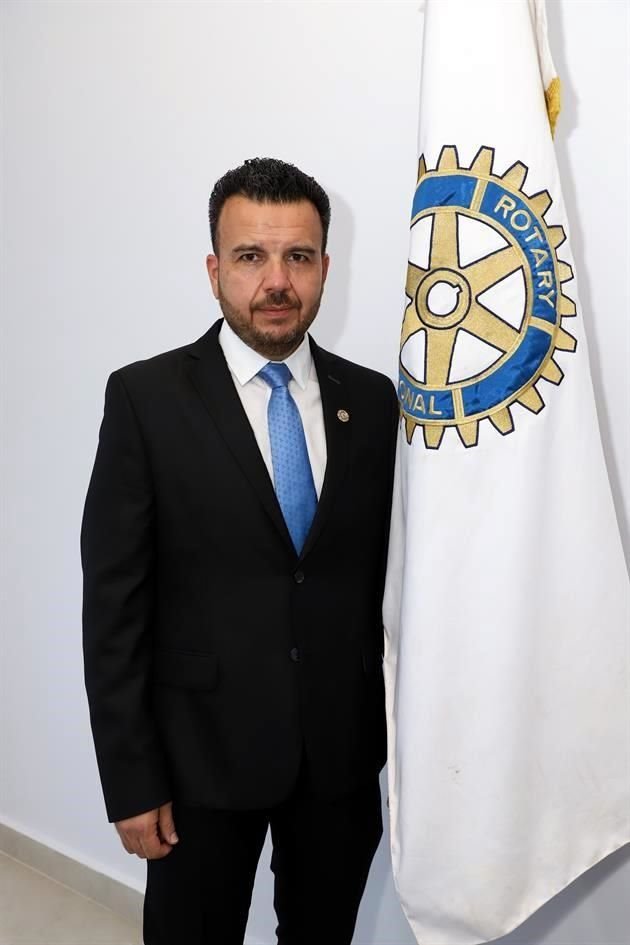 Manuel Lara, presidente saliente del Club Rotario San Nicolás Bicentenario