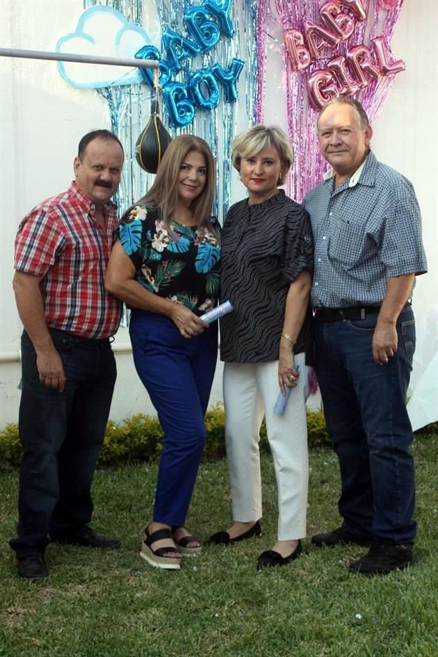 Bernardo Villarreal, Rosa Elva Garza, Ariadna Rizzo y Saúl Rivera