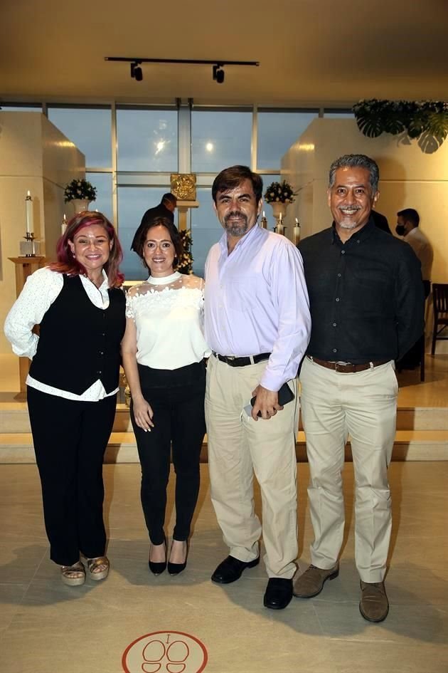 Gabriela Pardo, Ingrid Durán, Jaime Melchor y Ángel González Loya