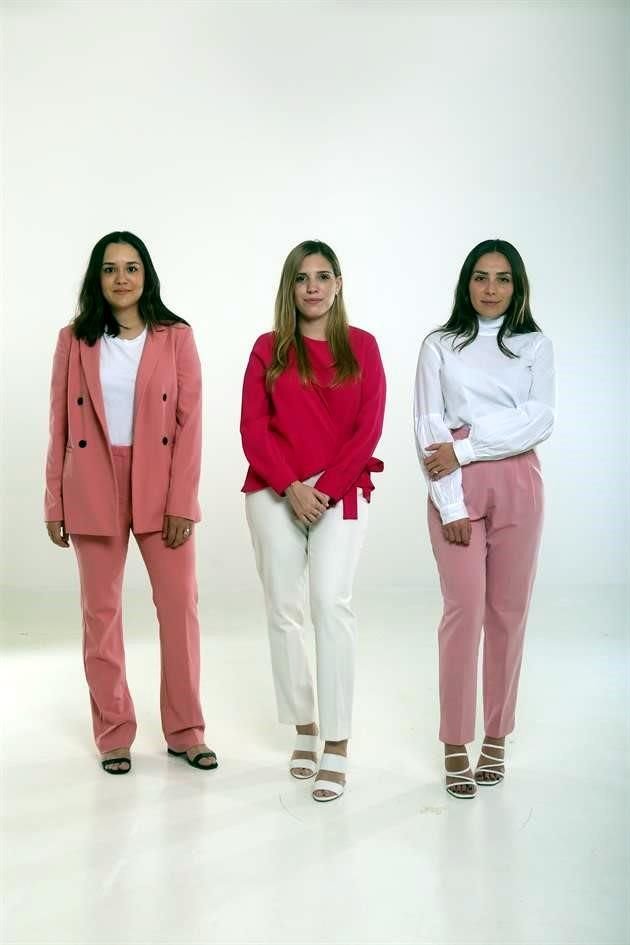 Sonia Perales, Adriana Farías y Carolina Bolio