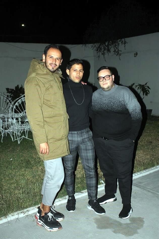 Mario Garza, Jesús Mier e Ismael Espinoza