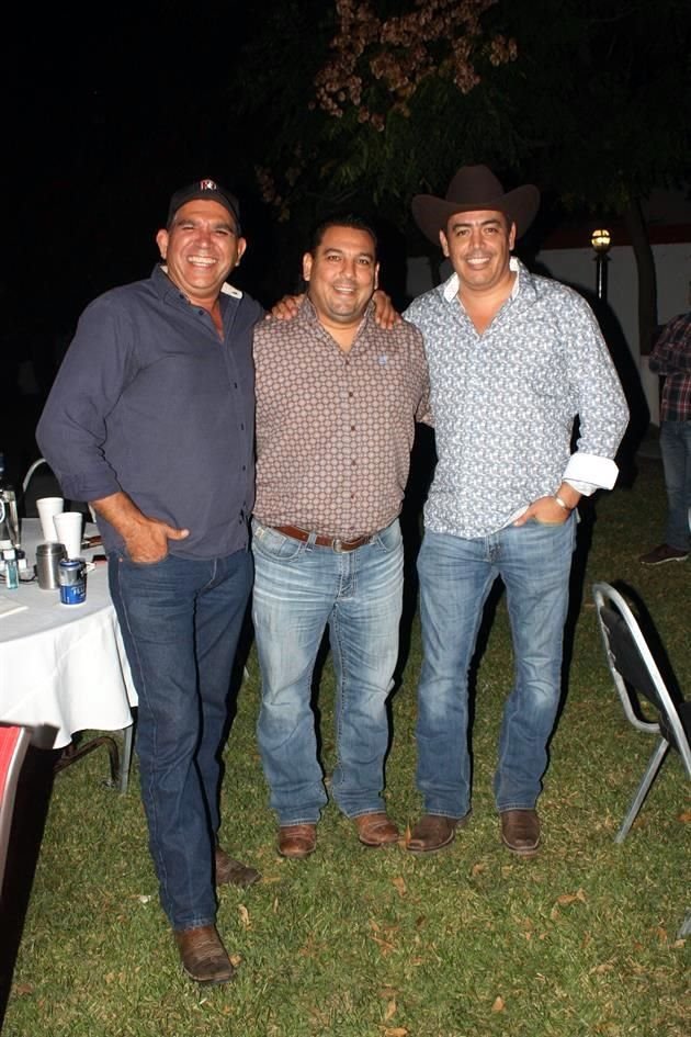 Gera Escamilla, Carlos Palos y Alejandro Sandoval