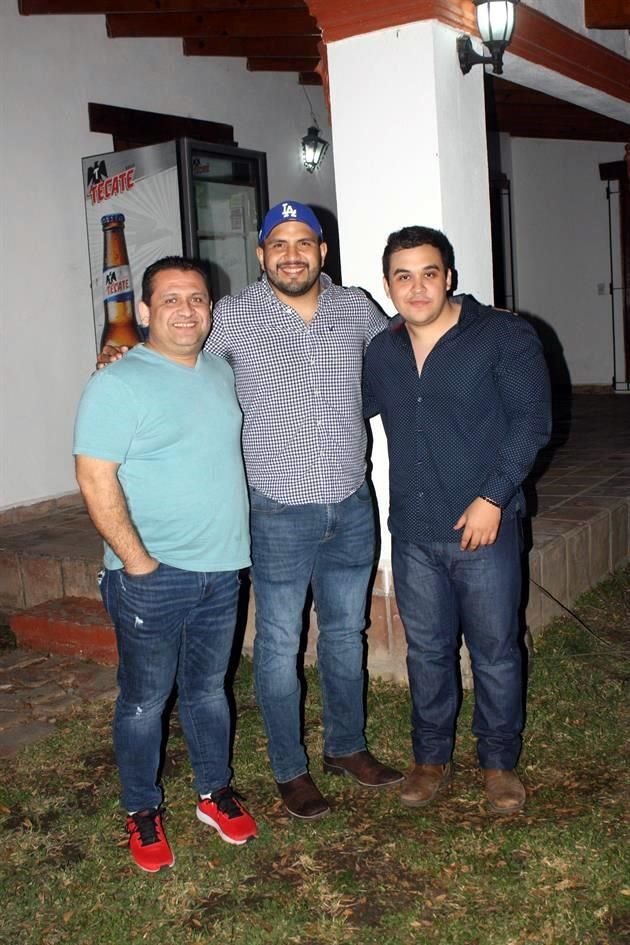 Ángel Mancera, Joel Rodríguez y Eusebio Valdez