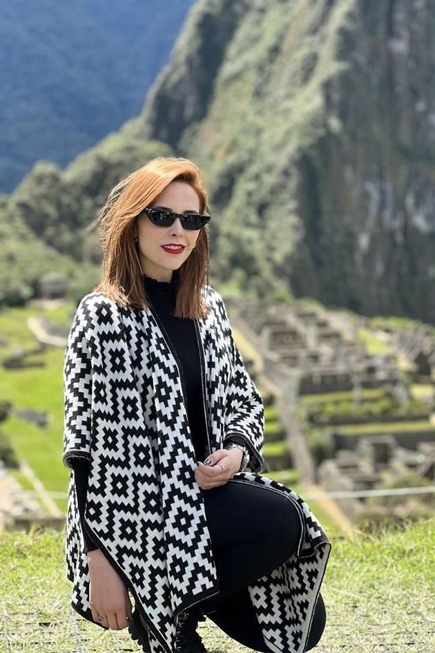Marcela Martínez Elizondo en Machu Picchu