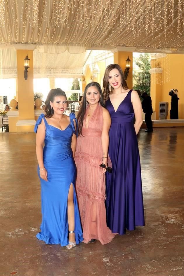 Nalely Elizondo, Gaby Chacón y Silvia Rojas
