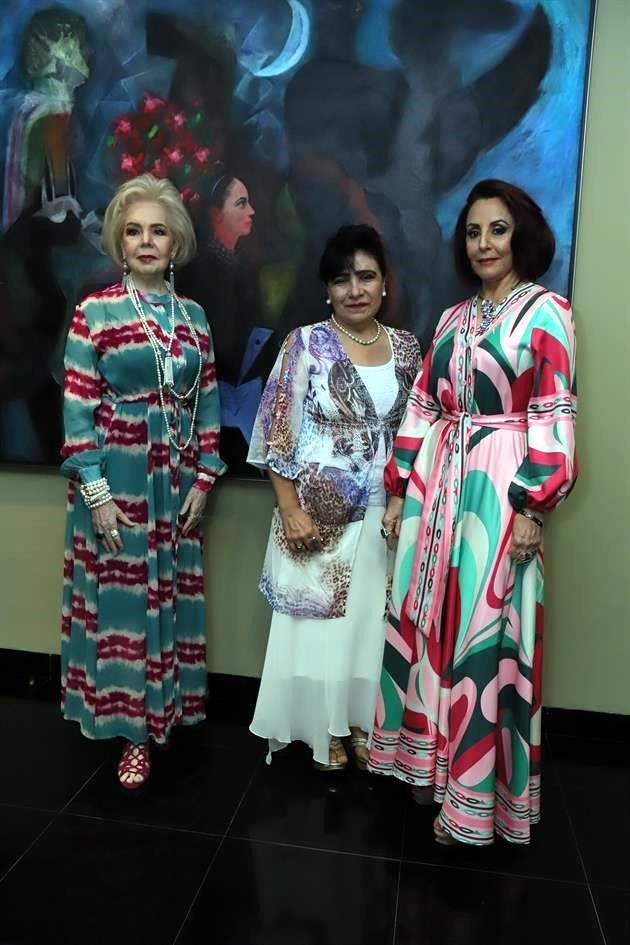 Alo Flores de González, Raquel de Kuri y Amalia Lozano de Maiz