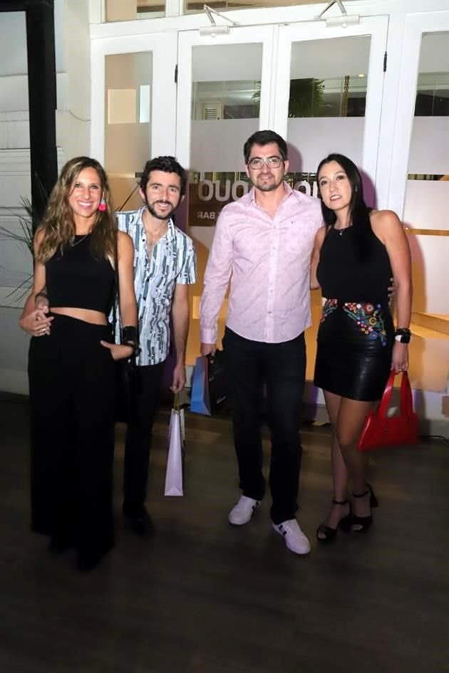 María Paz, Andrés Fuenzalida, Alejandro Jeldres y Daniela Cárdenas
