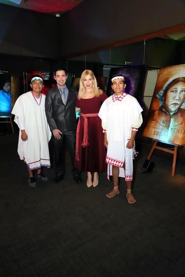 Camilo Corrales, Juan Pablo Guzmán, Regina Llaguno y José Pedro Lerma