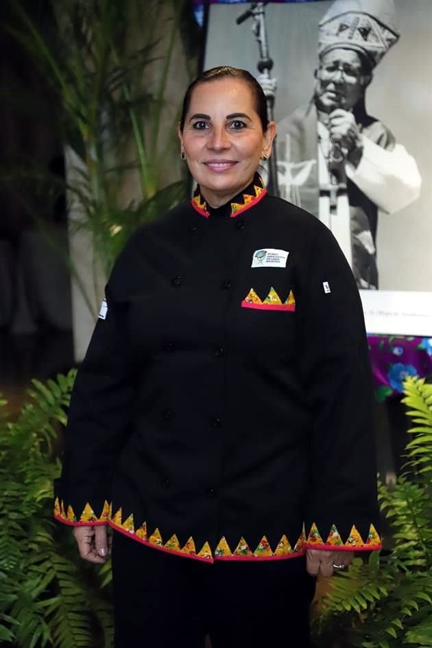 Ana Rosa Beltrán, chef que elaboró la cena