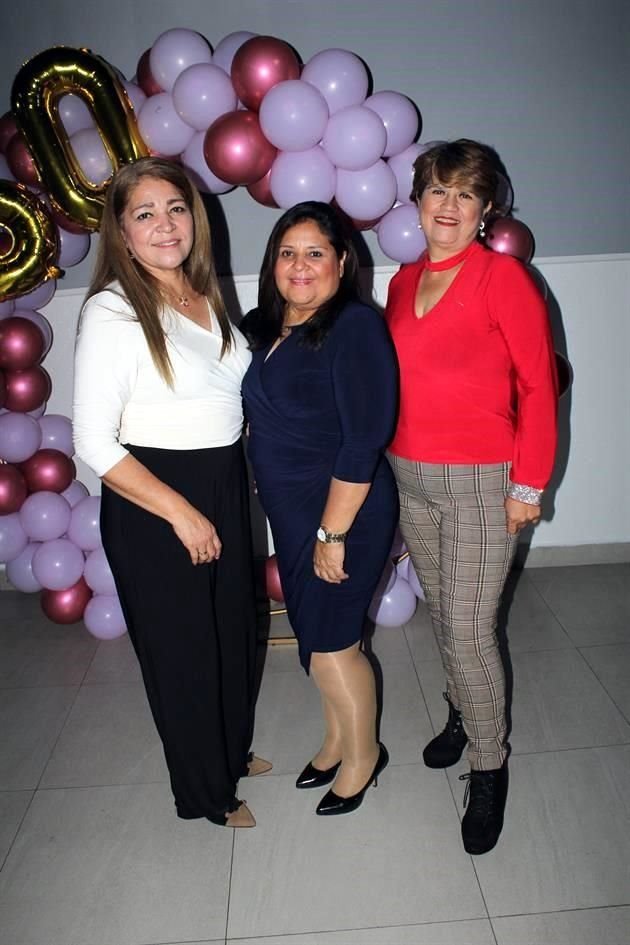 Lupita Jaramillo, Edith Ansúrez y Lulú Hernández