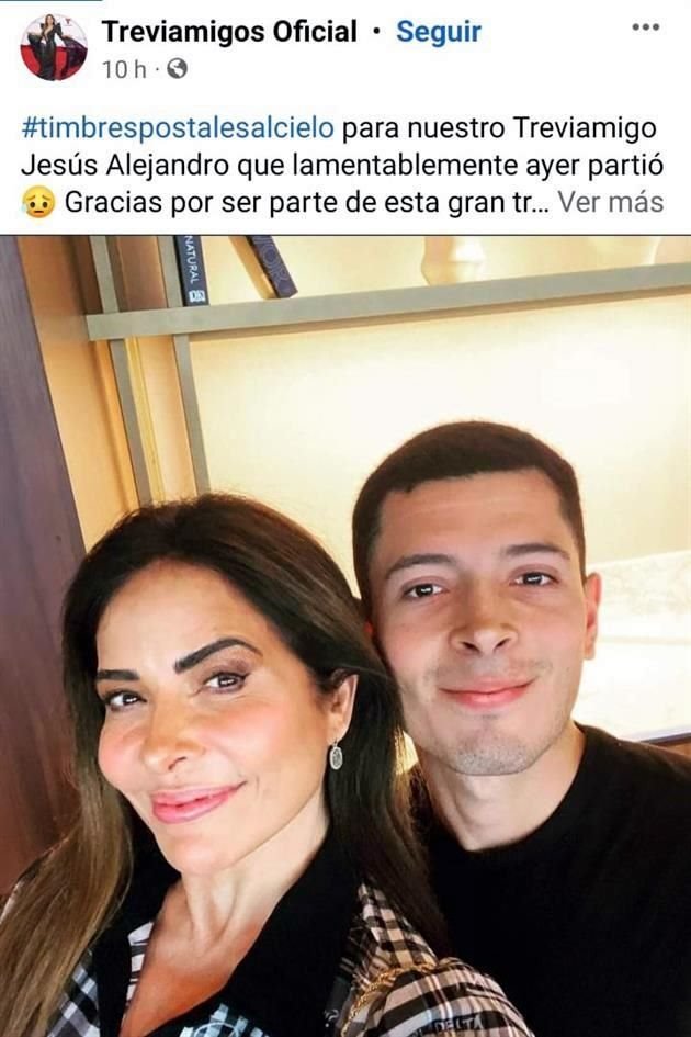 Los amigos de Jesús Alejandro, e incluso la cantante Gloria Trevi, compartieron en sus redes fotos del joven asesinado el domingo. 