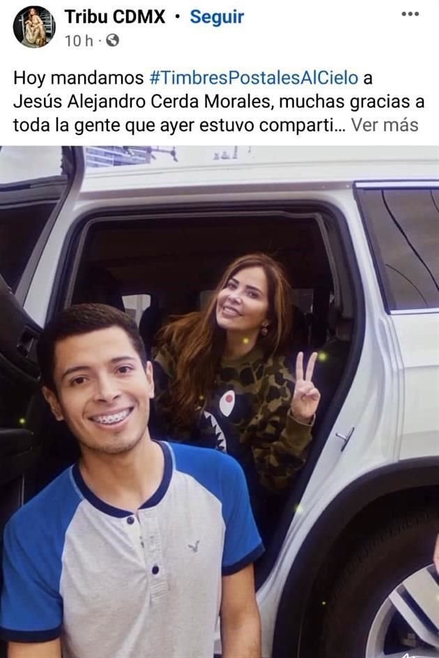 Los amigos de Jesús Alejandro, e incluso la cantante Gloria Trevi, compartieron en sus redes fotos del joven asesinado el domingo. 
