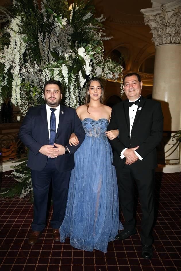 David Barrera Garza, Andrea García Cantú y Luis Mario García Martínez