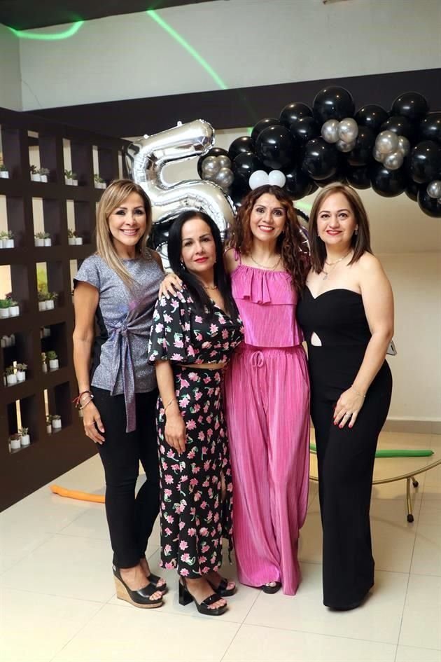 Marily Martínez, Malena García, Nora Lara y Bety Leal