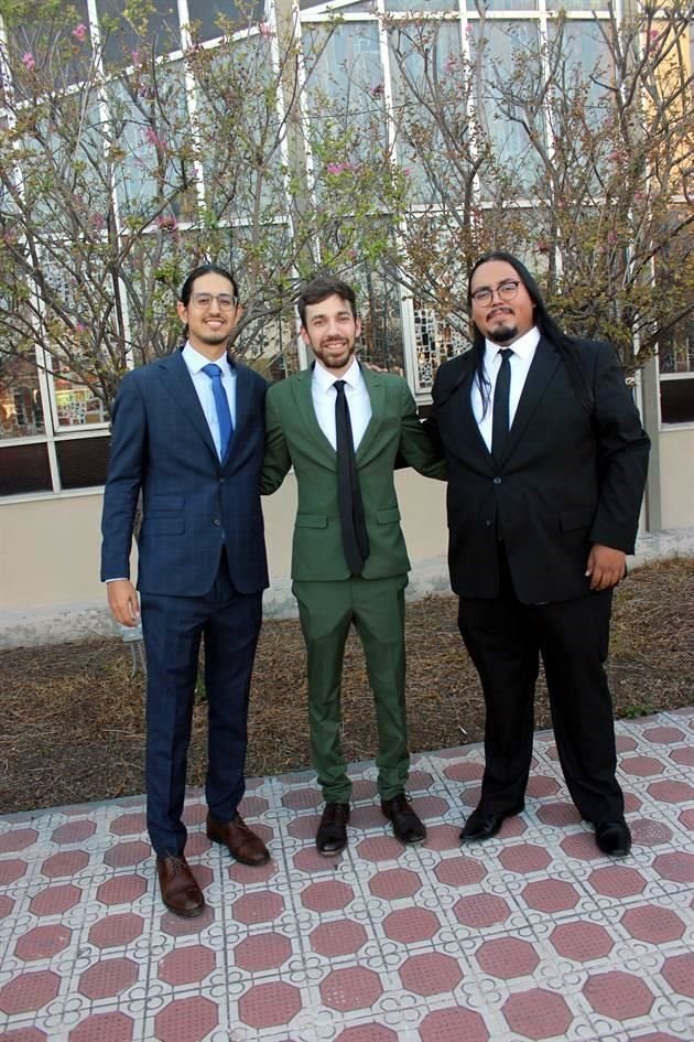 Javier Adame, Daniel Munguía y Julio Atilano