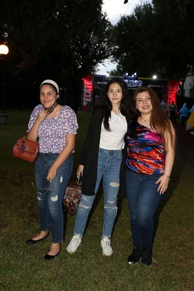 Marifer López, Daniela Almaguer y Melissa Garrocho
