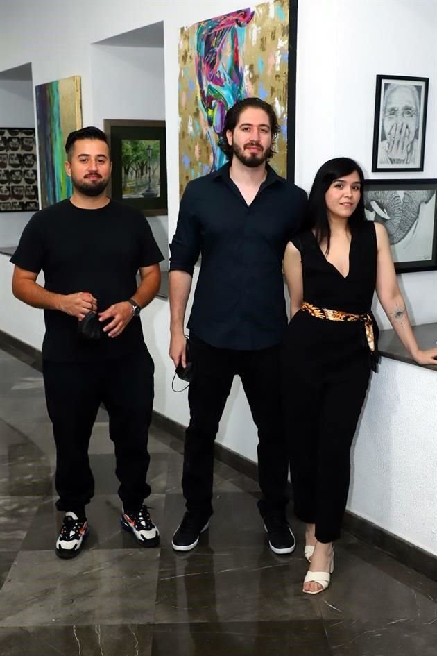 Sergio Aguilar, Ricardo López y Graciela Viezca