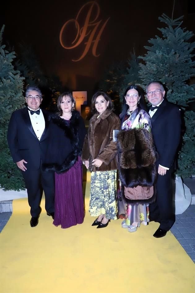 Luis Quijano, Lucy Herrera de Quijano, Ileana Cicero, Carolina Bolio y Hugo Bolio